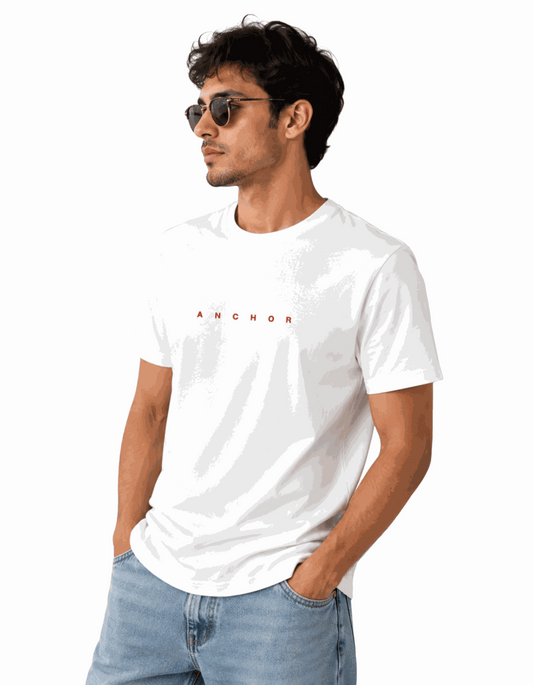 Anchor | Men's Off-White T-shirt | The Sibling Edit