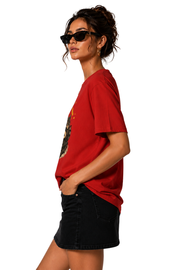 Wild Riders | Women's Red T-shirt | Cartoon