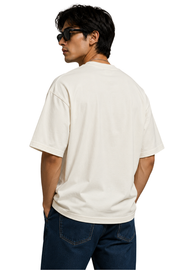 Peace Over Pleasure | Men's Off-White T-shirt | Cartoon