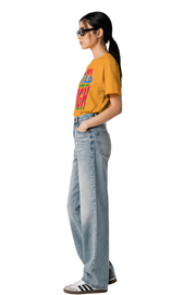 Aim Bold | Women's Mustard T-shirt | Motivational