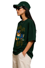 Wake Me Never | Women's Black T-shirt | Cartoon