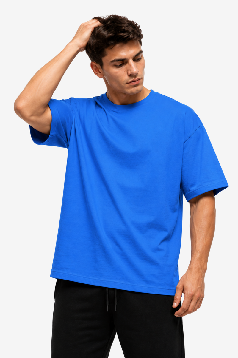 SkyBlue T-shirt with black panther dumbbell artwork and Comfort Zone is Dangerous quote
