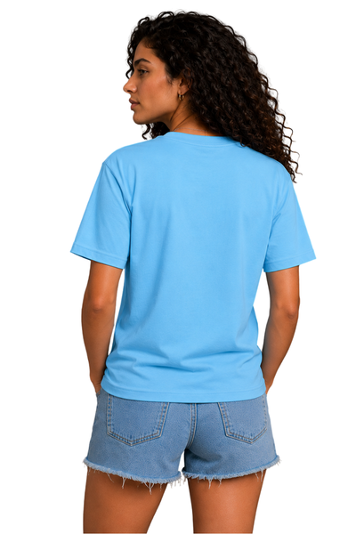 Good Vibes | Women's SkyBlue T-shirt | Cartoon