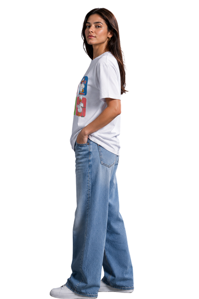 Chill Duck | Women's Off-White T-shirt | Cartoon