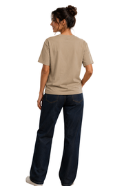 Rock On | Women's Beige T-shirt | Cartoon