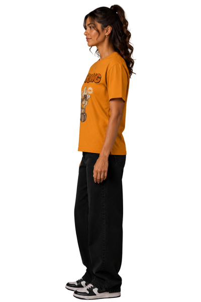 Healing Vibes | Women's Mustard T-shirt | Cartoon