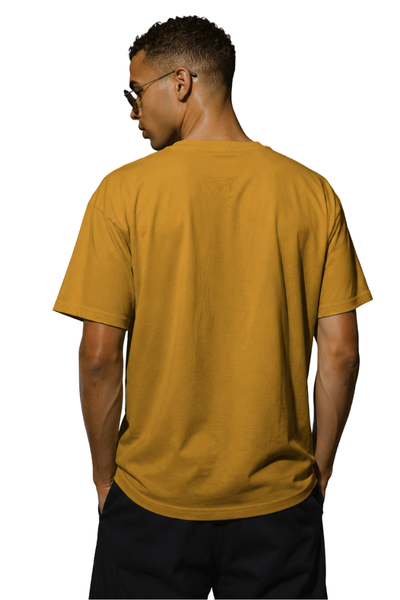 Crazy World | Men's Mustard T-shirt | Cartoon