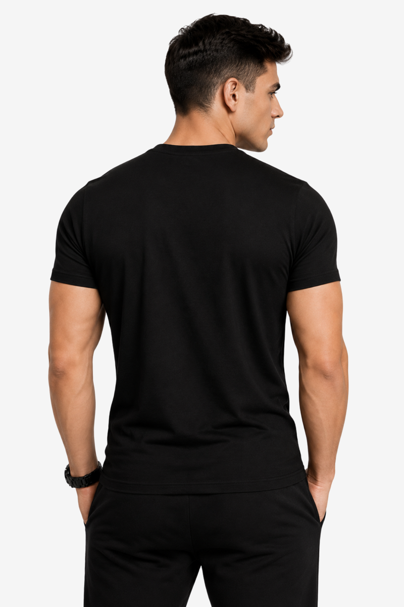 Flex Strong | Men's Black T-shirt | Muscle and Mind