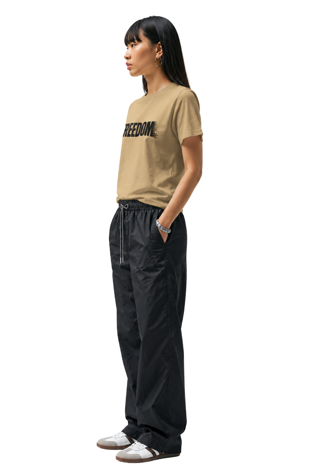 Freedom | Women's Beige T-shirt | Motivational