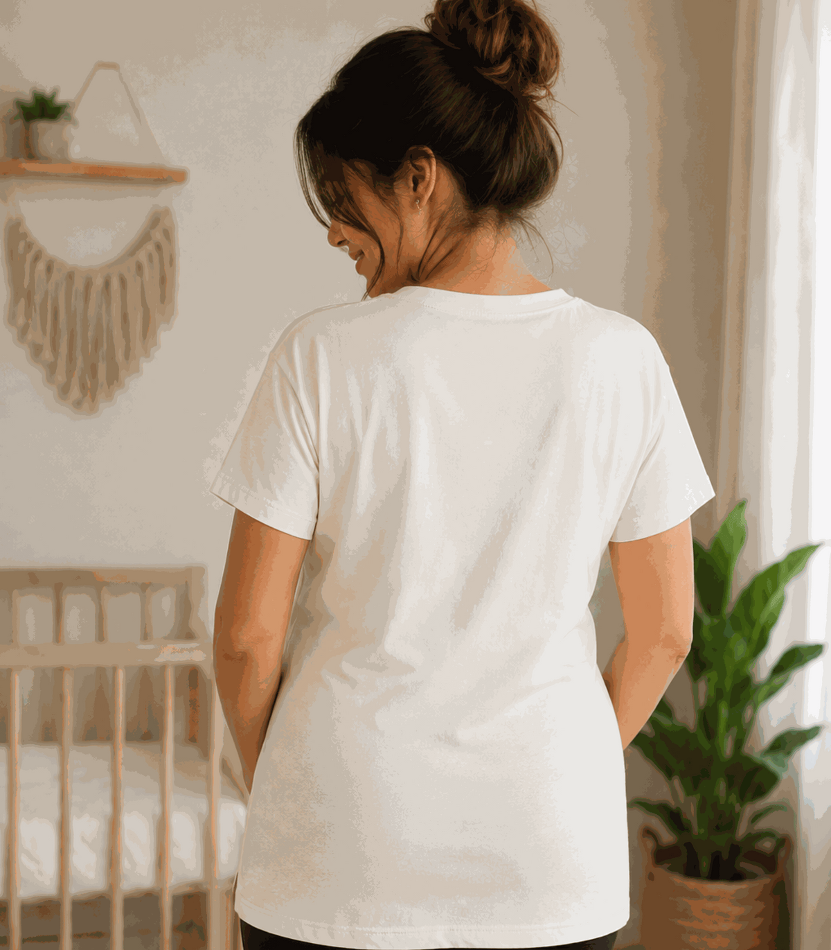 Baby Loading | Women's Off-White T-shirt | Mom To Be