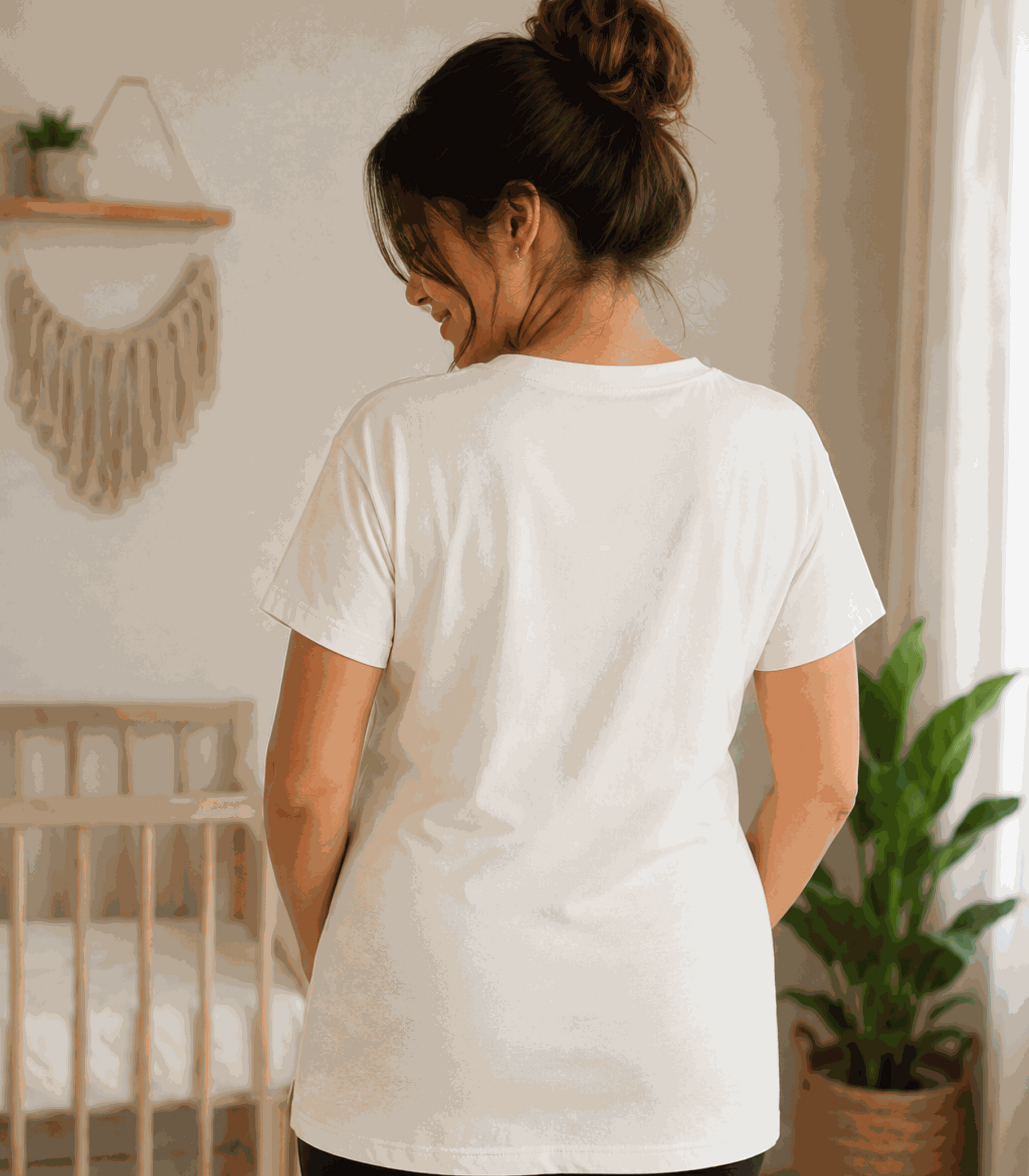 Baby Loading | Women's Off-White T-shirt | Mom To Be