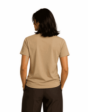 Blood Type Coffee | Women's Beige T-shirt | Coffee