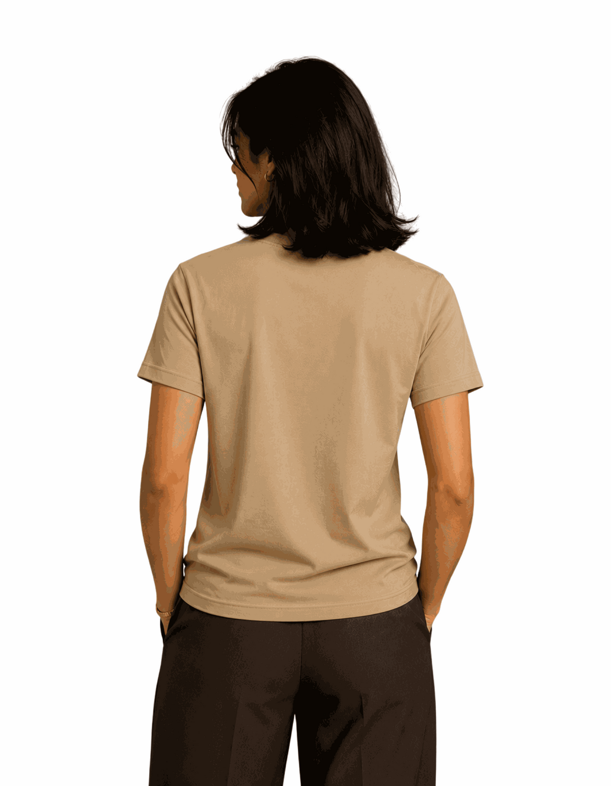 Blood Type Coffee | Women's Beige T-shirt | Coffee
