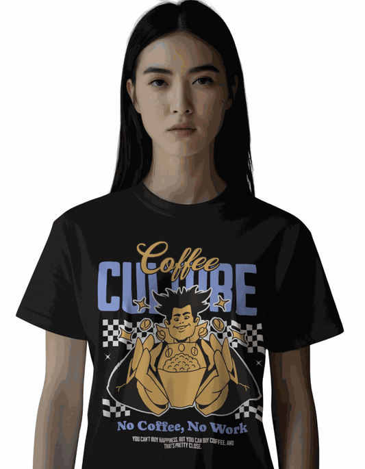 Coffee Culture | Women's Black T-shirt | Coffee