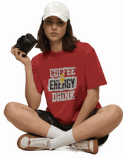 Coffee Energy Drink | Women's Red T-shirt | Coffee