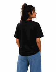 Coffee First | Women's Black T-shirt | Coffee