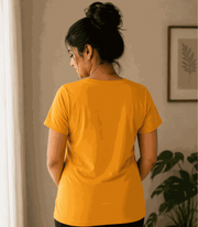 Growing Human | Women's Mustard T-shirt | Mom To Be