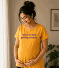 Growing Human | Women's Mustard T-shirt | Mom To Be