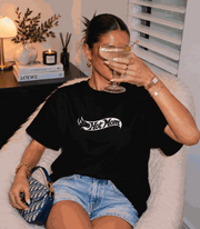 Hot mom | Women's Black T-shirt | Mom To Be