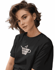 Ideas After Coffee | Women's Black T-shirt | Coffee