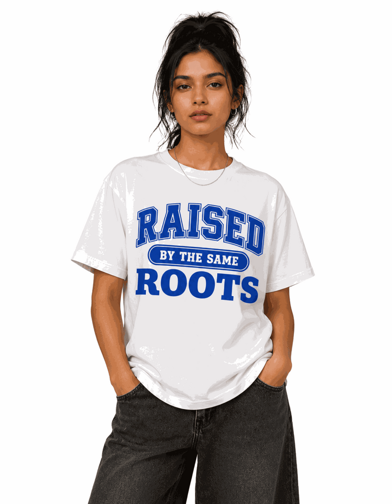 Raised by same roots | Women's Off-White T-shirt | The Sibling Edit