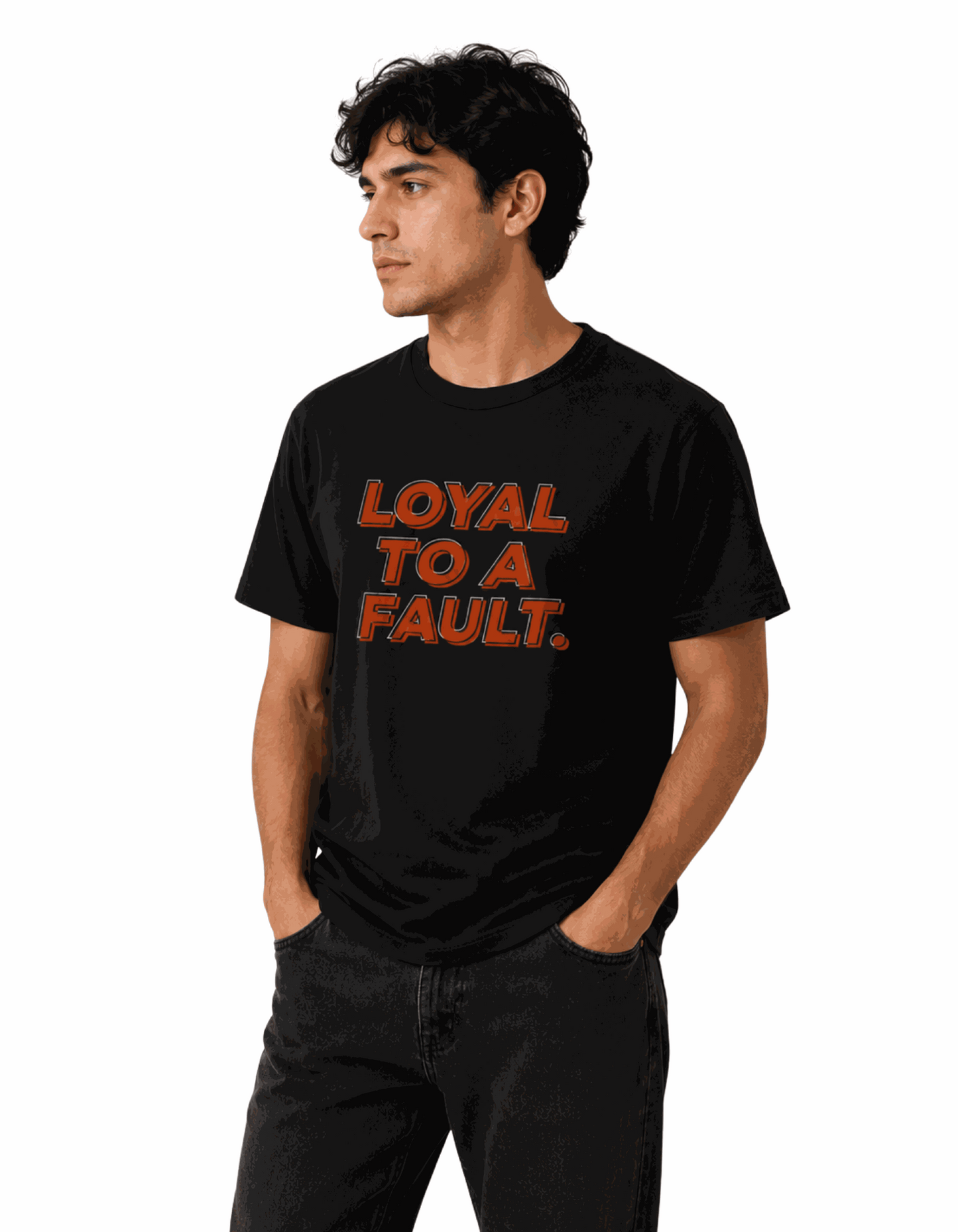 Loyal to a fault | Women's Black T-shirt | The Sibling Edit