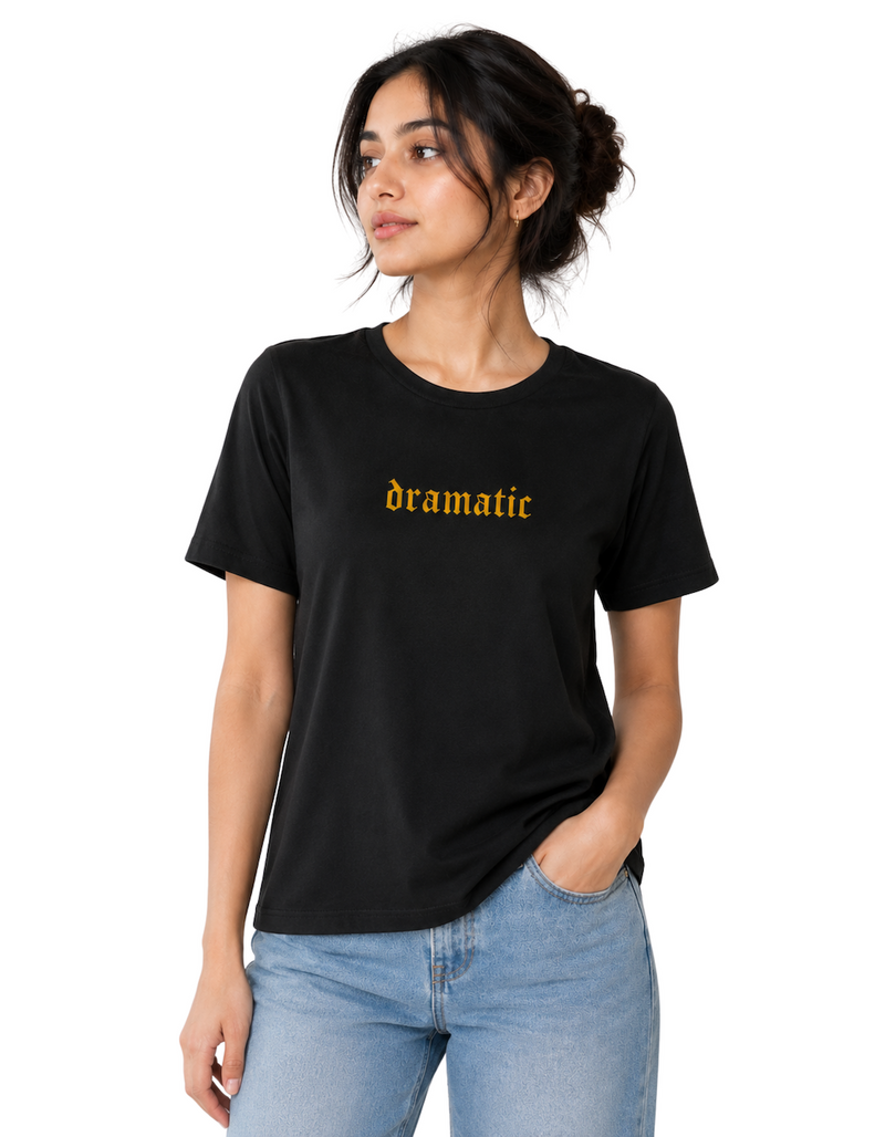 Dramatic | Women's Black T-shirt | The Sibling Edit
