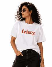 Feisty | Women's Off-White T-shirt | The Sibling Edit