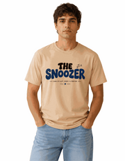 The snoozer | Men's Peach T-shirt | The Sibling Edit