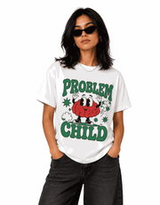Problem Child | Women's Off-White T-shirt | The Sibling Edit