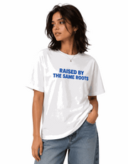 Raised by same root | Women's Off-White T-shirt | The Sibling Edit
