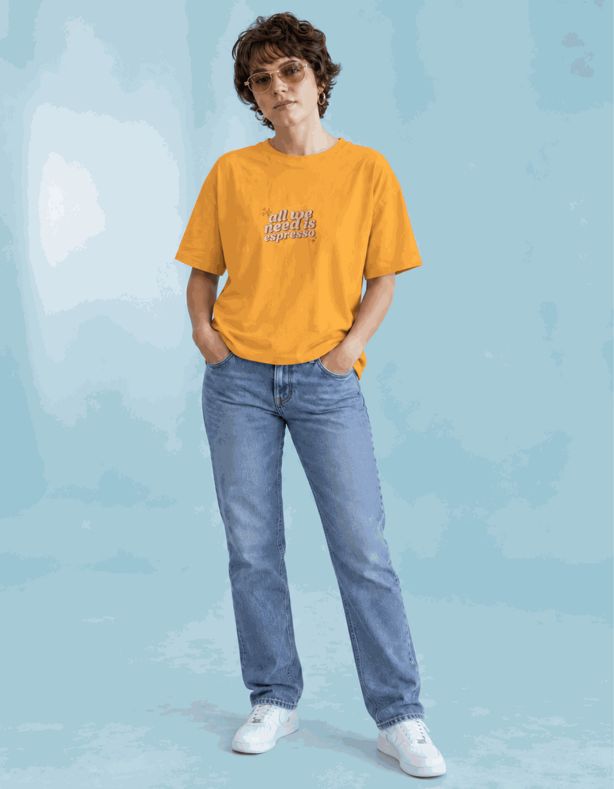 Only Espresso | Women's Mustard T-shirt | Coffee