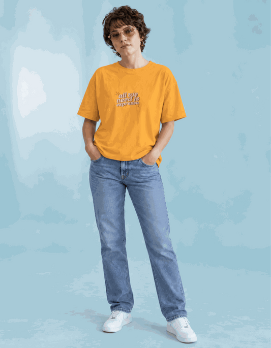 Only Espresso | Women's Mustard T-shirt | Coffee