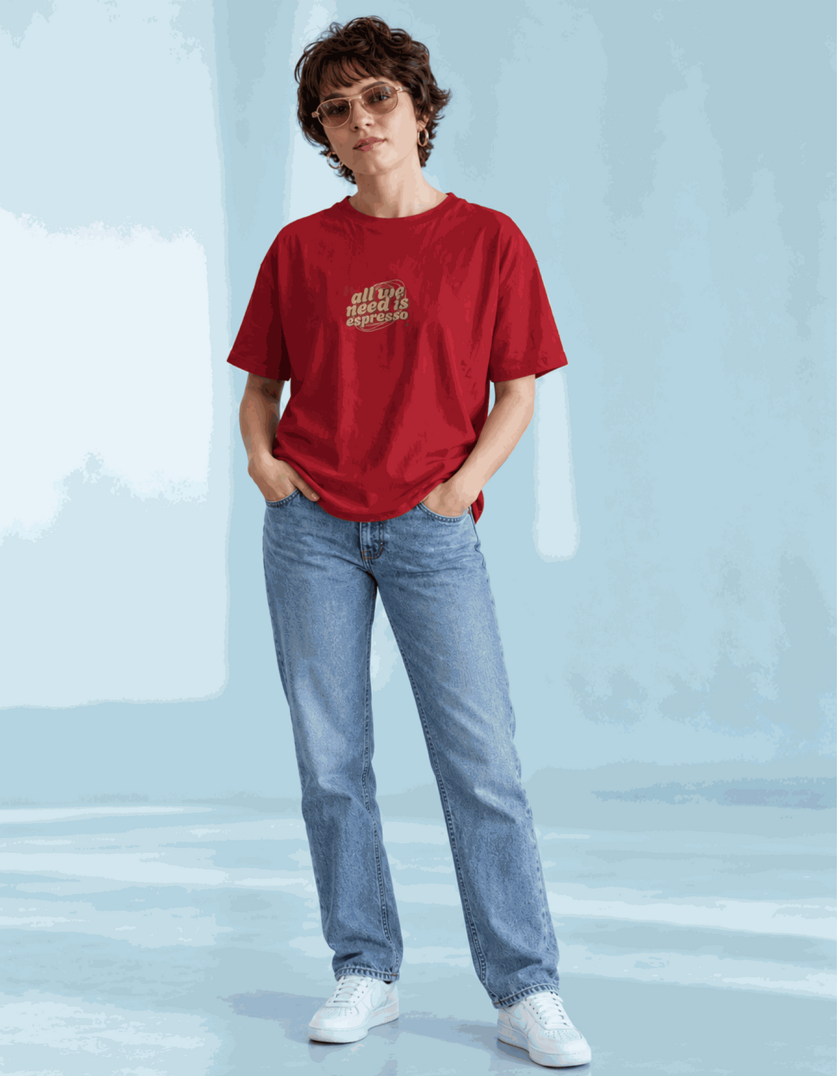 Only Espresso | Women's Red T-shirt | Coffee