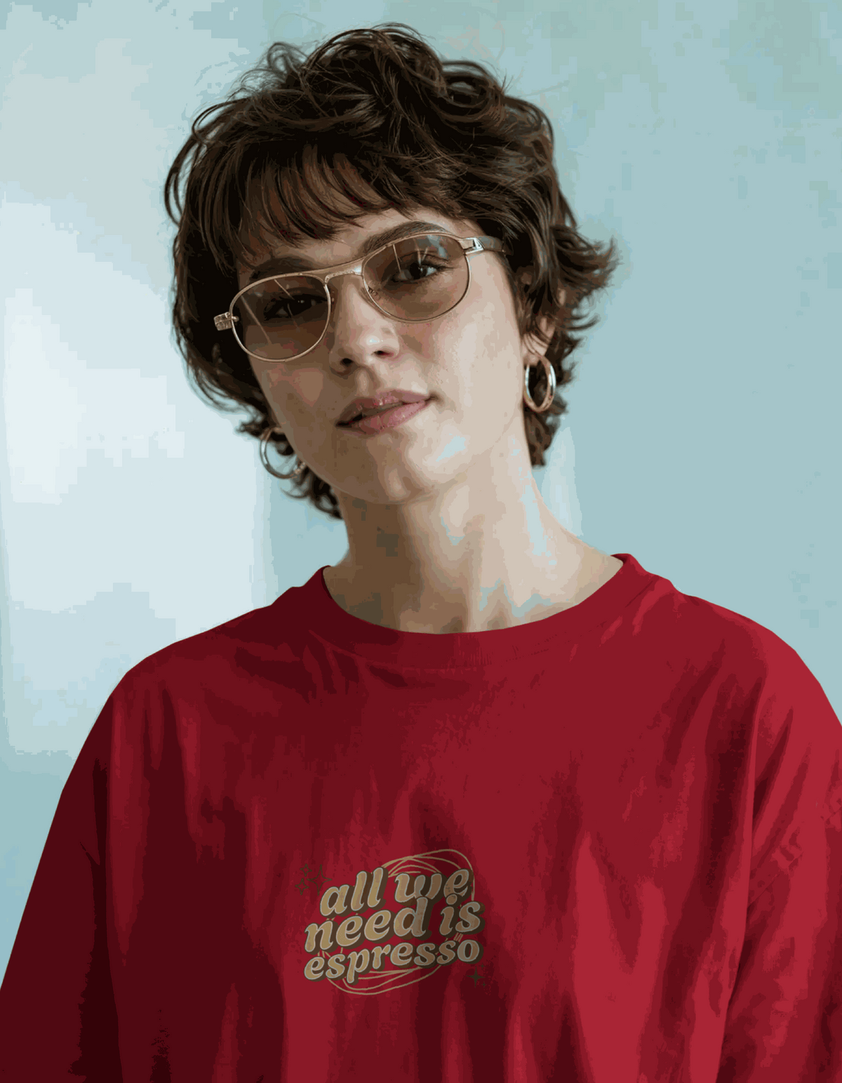 Only Espresso | Women's Red T-shirt | Coffee