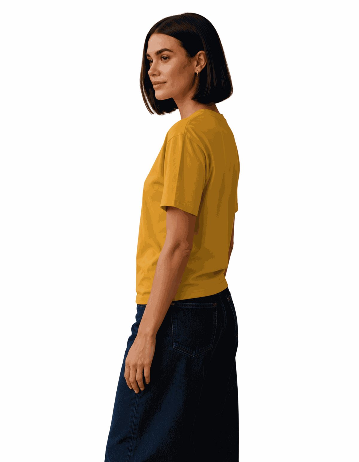 Raccoon Morning | Women's Mustard T-shirt | Coffee