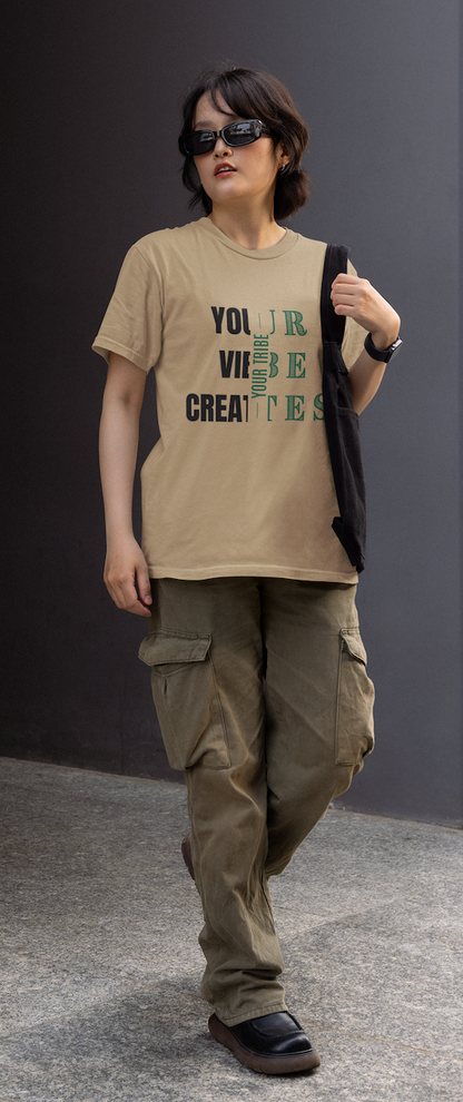 "Your Vibe Creates Your Tribe" | Women’s Motivational T-shirt