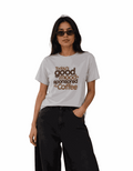Sponsored By Coffee | Women's Off-White T-shirt | Coffee