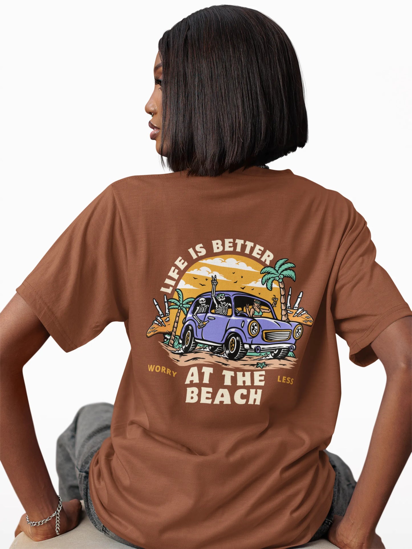 "Life is Better at The Beach" | Women 's T-Shirt for Travellers