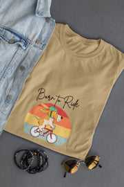 Born to Ride – Adventure Dog Biking T-Shirt for Women