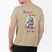 "Brains? No Thanks, Just Tea" | Men’s T-shirt for Tea Lovers