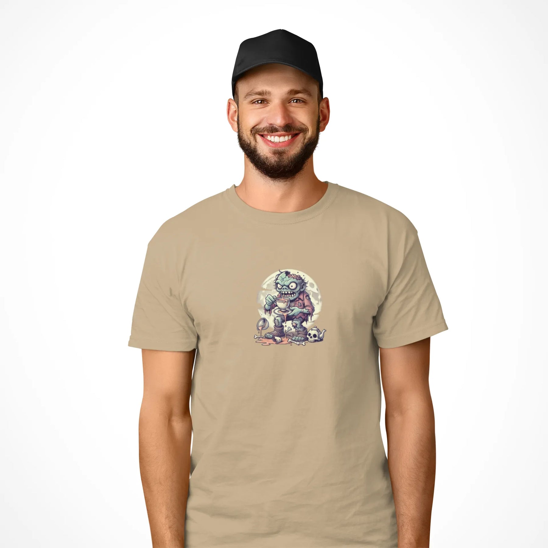 "Brains? No Thanks, Just Tea" | Men’s T-shirt for Tea Lovers