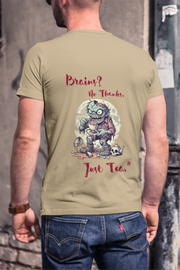 "Brains? No Thanks, Just Tea" | Men’s T-shirt for Tea Lovers