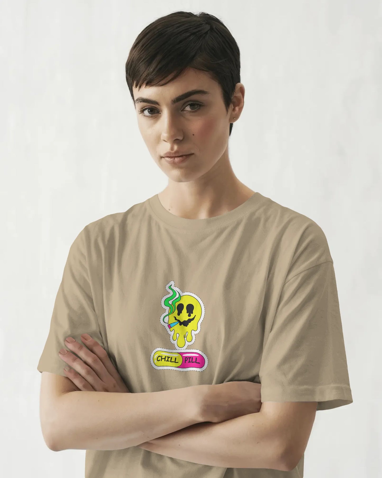 "Chill Pill Cartoon T-Shirt – Trippy Streetwear for Cartoon Lovers" | Women’s T-shirt for Cartoon Lovers