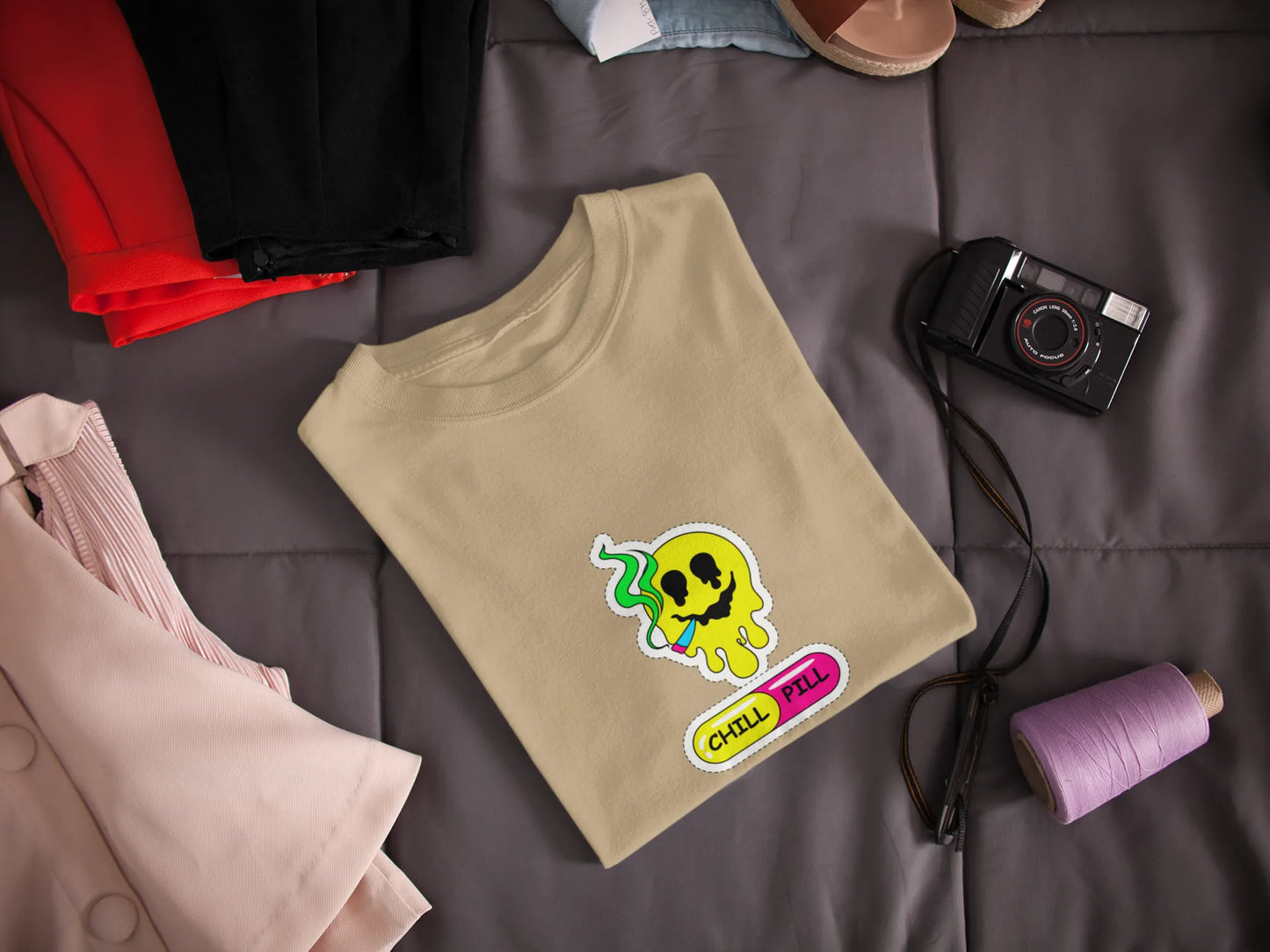 "Chill Pill Cartoon T-Shirt – Trippy Streetwear for Cartoon Lovers" | Women’s T-shirt for Cartoon Lovers