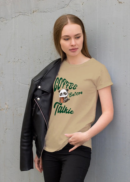 "Coffee Before Talkie" | Women’s Coffee Lovers T-shirt