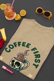 "Coffee First - Greatness Later" | Men’s Coffee Lovers T-shirt
