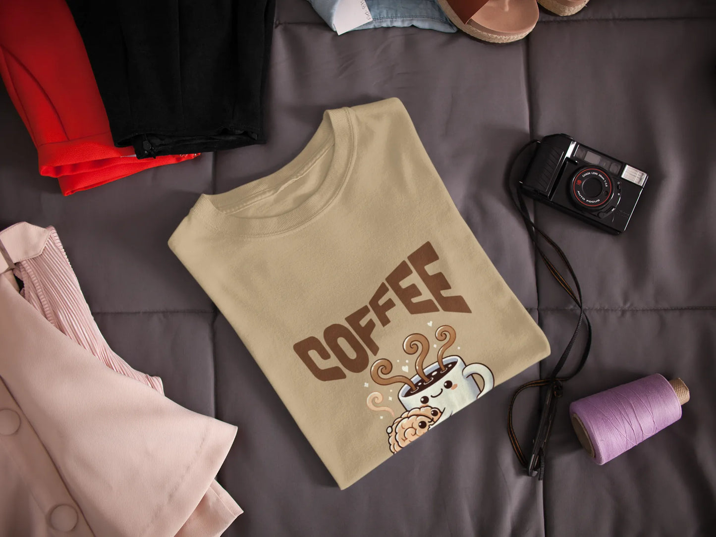 "Coffee - When Your Brain Needs A Hug" | Women’s Coffee Lovers T-shirt
