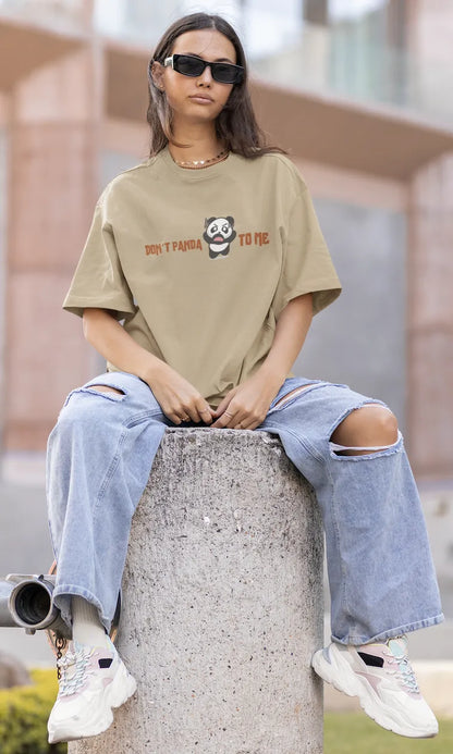 "Don’t Panda to Me T-Shirt – Funny Angry Panda Graphic Tee" | Women’s T-shirt for Cartoon Lovers