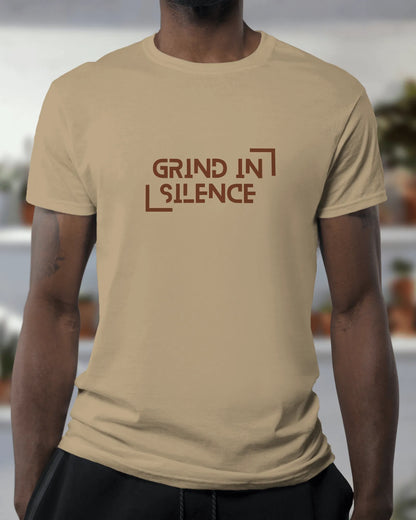 "Grind In Silence" | Men’s Motivational T-shirt